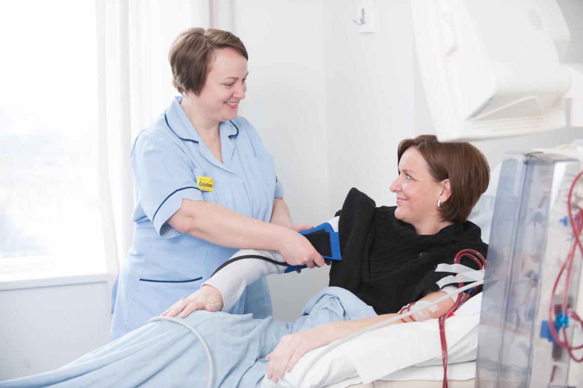 nurse with patient