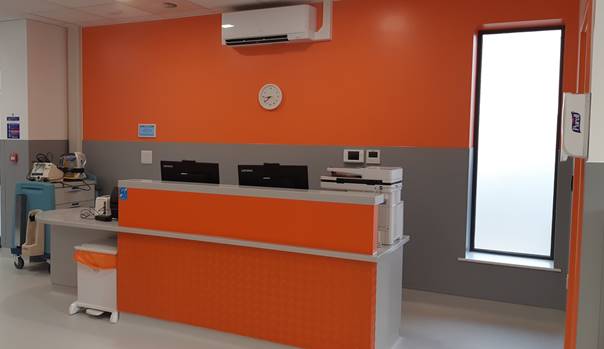 New emergency care centre room