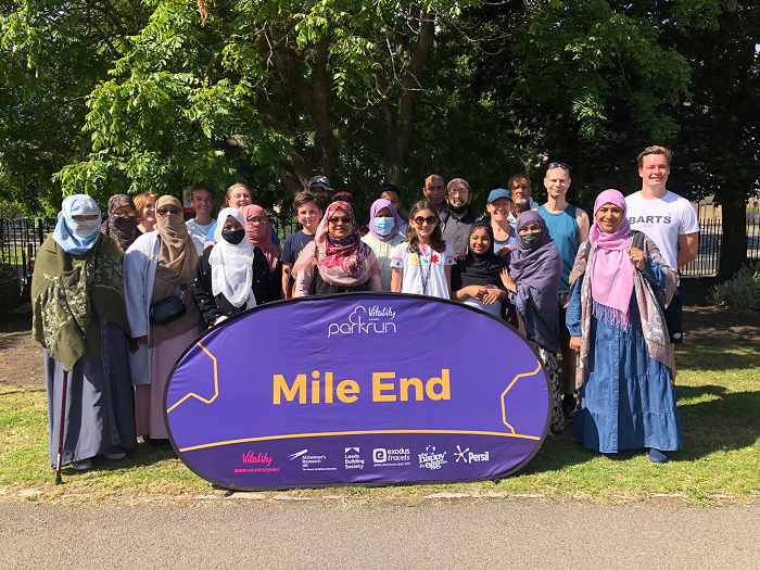 Mile End Parkrun photo from June 2022