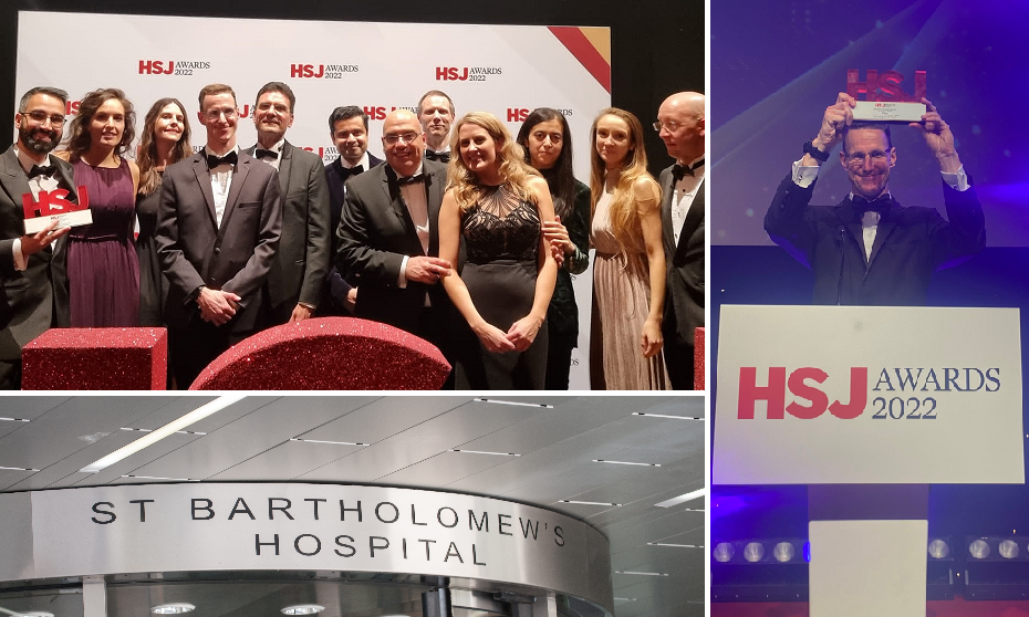 HSJ award winners from St Bartholomew's Hospital