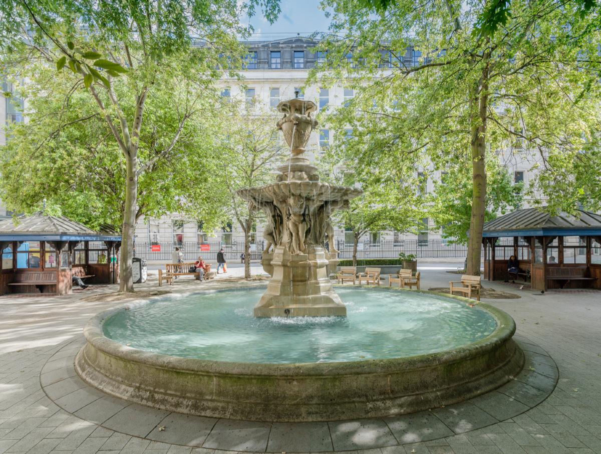 fountain in SBH square