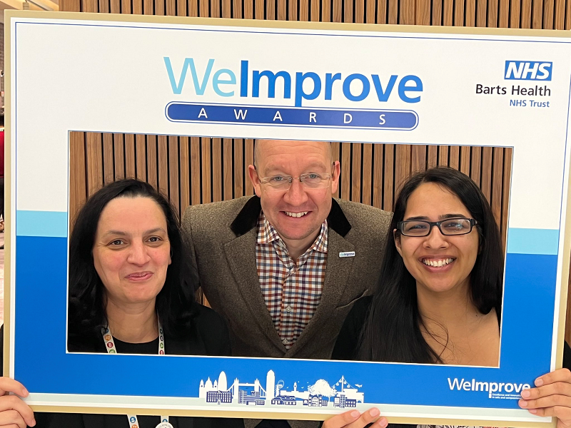 Staff celebrate at the WeImprove Awards