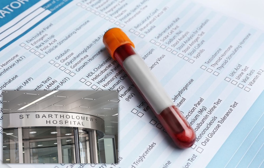 Blood test bookings are coming to St Bartholomew's Hospital