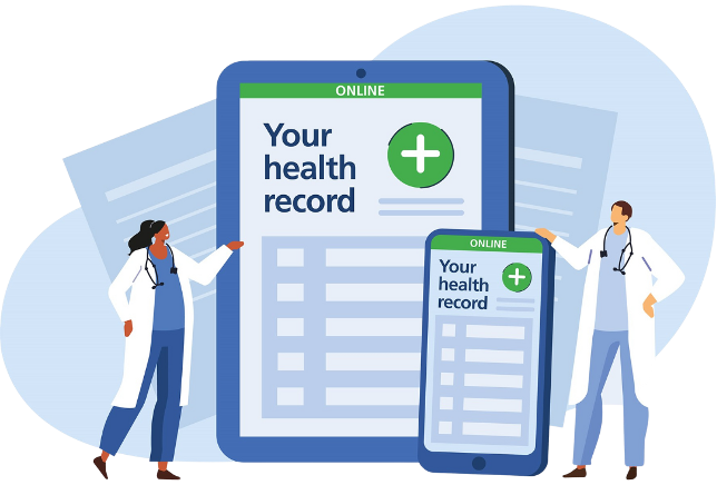 Graphic for online health record patients know best